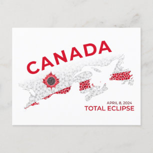 Cartão postal Eclipse total do Canadá