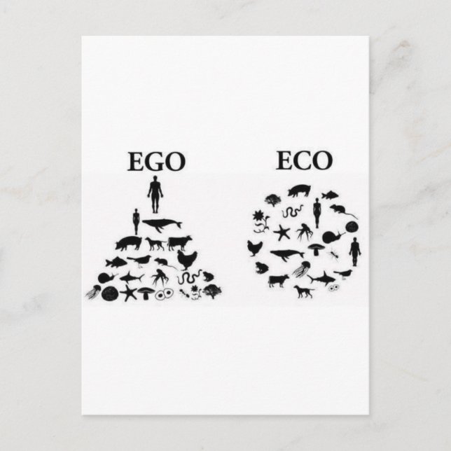 Cartão Postal Eco vs Ego (Frente)
