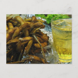 Cartão Postal Edamame ao Estilo Tailandês