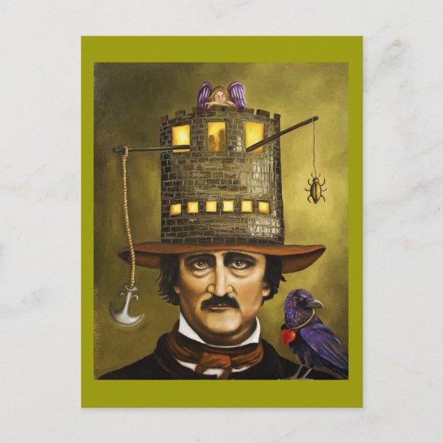 Cartão Postal Edgar Allan Poe (Frente)