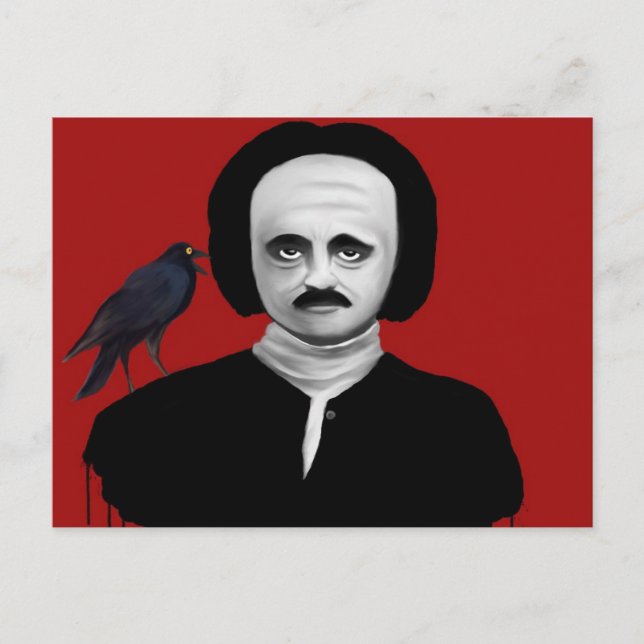Cartão Postal edgar allan poe (Frente)