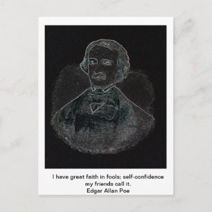 Cartão Postal Edgar Allan Poe