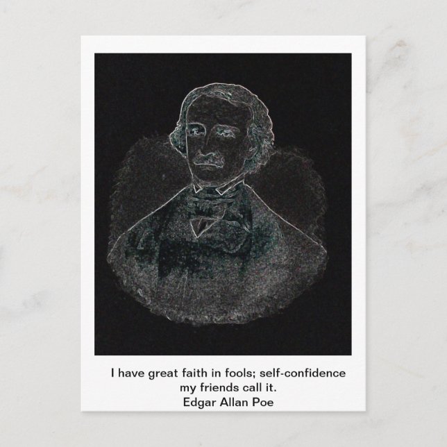 Cartão Postal Edgar Allan Poe (Frente)