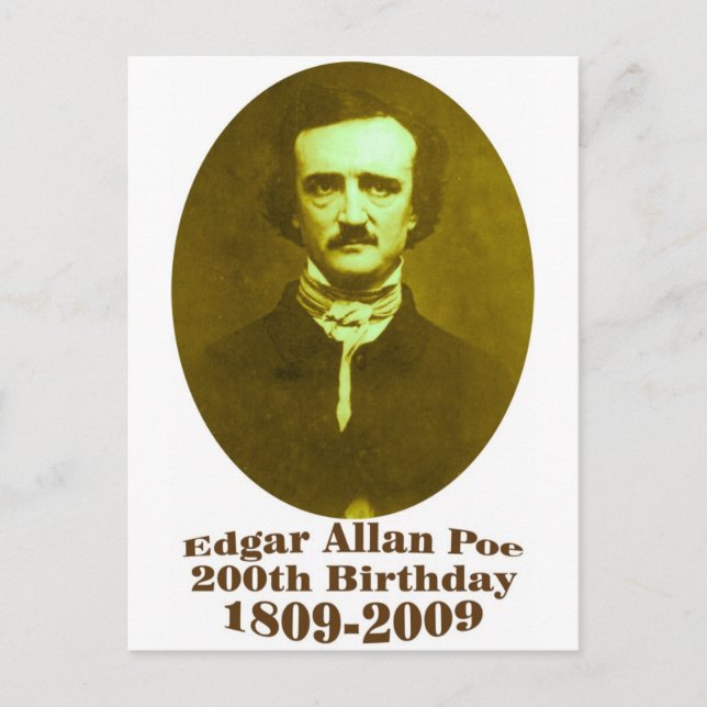 Cartão Postal Edgar Allan Poe (Frente)