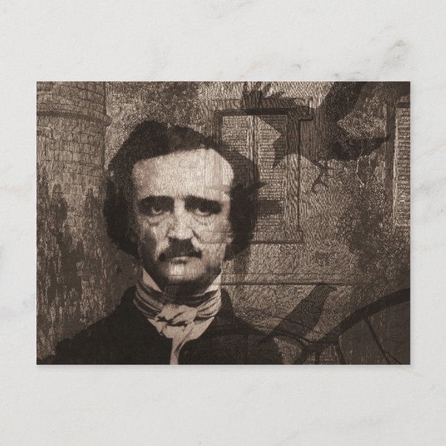 Cartão Postal Edgar Allan Poe (Frente)
