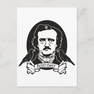 Cartão Postal Edgar Allan Poe