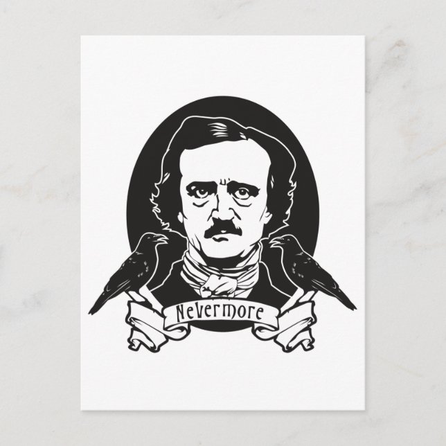 Cartão Postal Edgar Allan Poe (Frente)