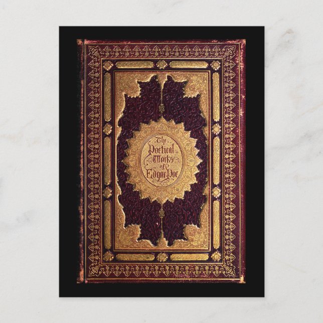 Cartão Postal Edgar Allan Poe Antigo (Frente)