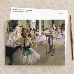 Cartão Postal Edgar Degas - A Aula de Dança