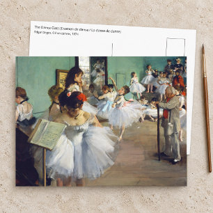 Cartão Postal Edgar Degas - A Aula de Dança