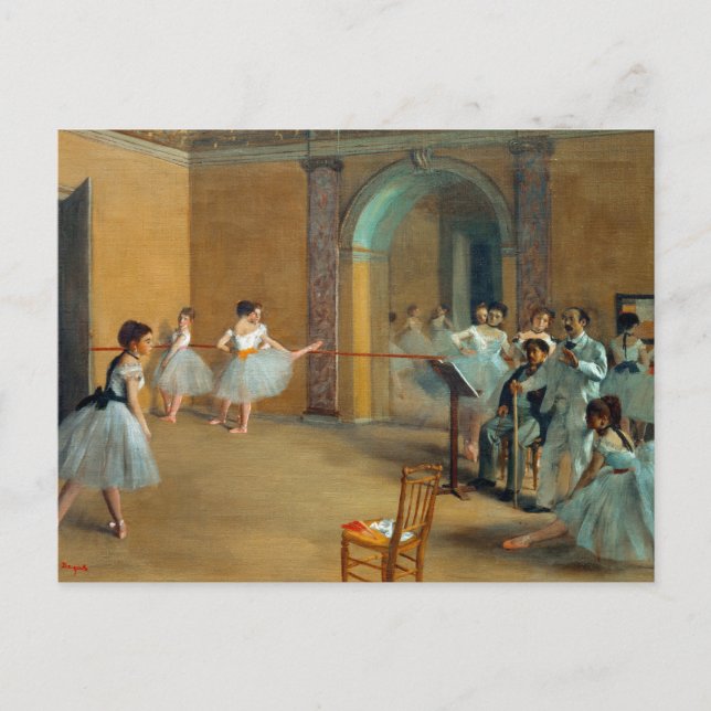 Cartão Postal Edgar Degas A Dança Foyer na Ópera (Frente)