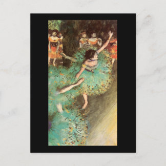Cartão Postal Edgar Degas A Dançarina Verde