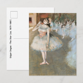 Cartão Postal Edgar Degas -A Estrela (ca. 1879–1881)