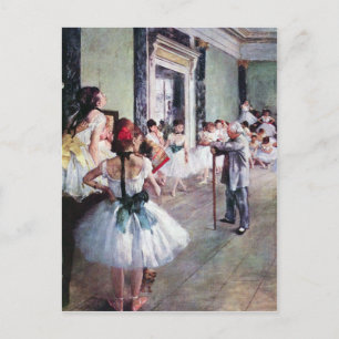 Cartão Postal Edgar Degas - A turma de dança