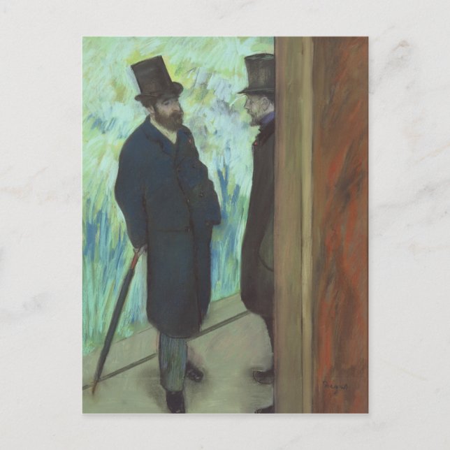 Cartão Postal Edgar Degas | Amigos no Teatro (Frente)
