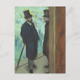 Cartão Postal Edgar Degas Amigos no Teatro