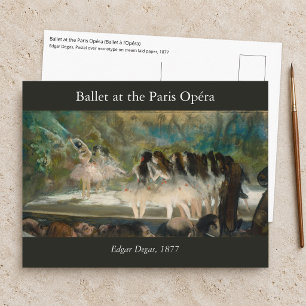 Cartão Postal Edgar Degas - Balé na Ópera de Paris