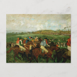 Cartão Postal Edgar Degas Cavalheiros, antes da partida
