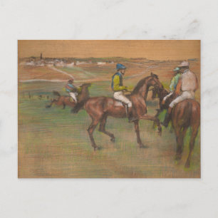 Cartão Postal Edgar Degas - Cavalos Raça