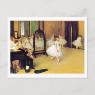 Cartão Postal Edgar Degas | Classe de dança