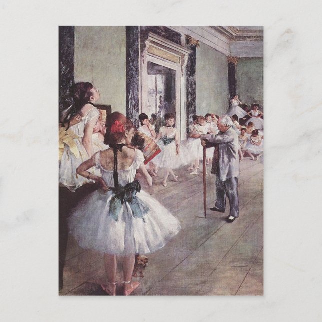 Cartão Postal Edgar Degas Classe de Dança (Frente)