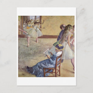 Cartão Postal Edgar Degas - Classe de dança Madame Cardinal 187