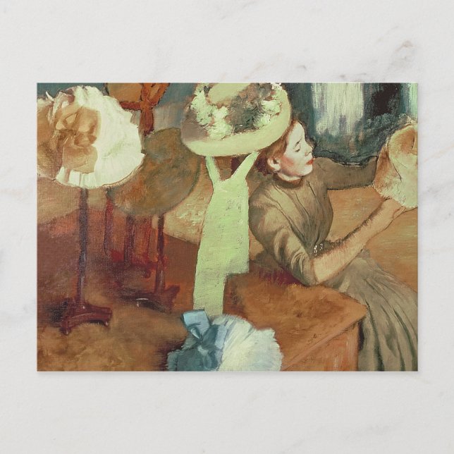 Cartão Postal Edgar Degas | Compro Millinery, 1879/86 (Frente)