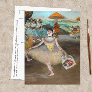 Cartão Postal Edgar Degas - Dançarina com Buquê, Curvando-se no 