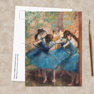 Cartão Postal Edgar Degas - Dançarinas em azul