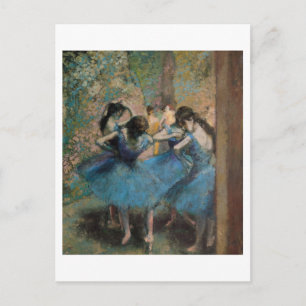 Cartão Postal Edgar Degas   Dançarinas em azul, 1890