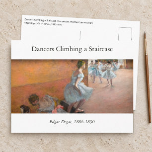 Cartão Postal Edgar Degas - Dançarinas Subindo uma Escada