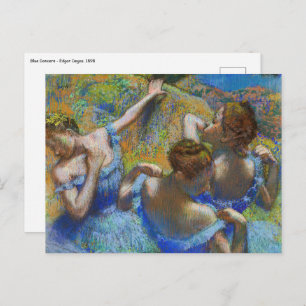 Cartão Postal Edgar Degas - Dançarinos Azuis