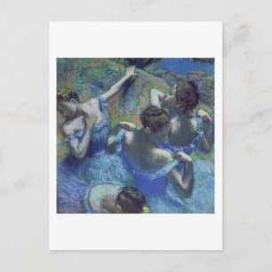 Cartão Postal Edgar Degas Dançarinos azuis, c.1899