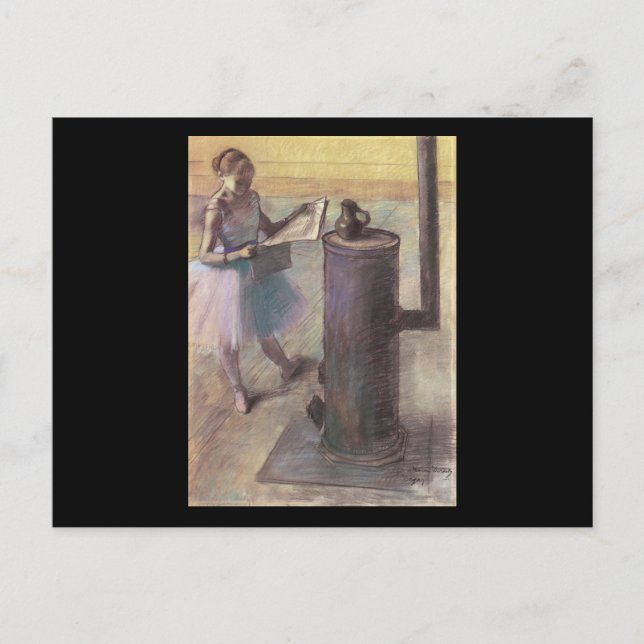Cartão Postal Edgar Degas Dancer Resting (Frente)