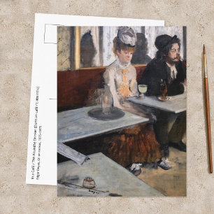Cartão Postal Edgar Degas - Em um Café / O Absinto