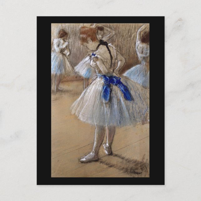 Cartão Postal Edgar Degas | Estudo de um bailarino (Frente)