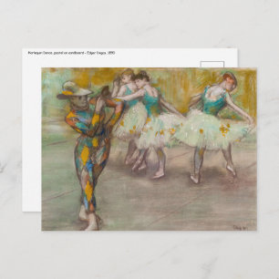 Cartão Postal Edgar Degas - Harlequin Dance
