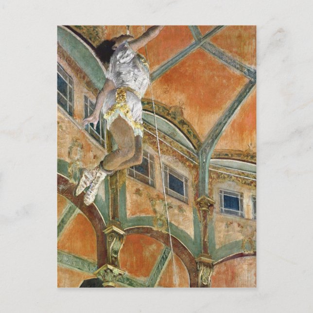 Cartão Postal Edgar Degas | Miss La no Cirque Fernando (Frente)