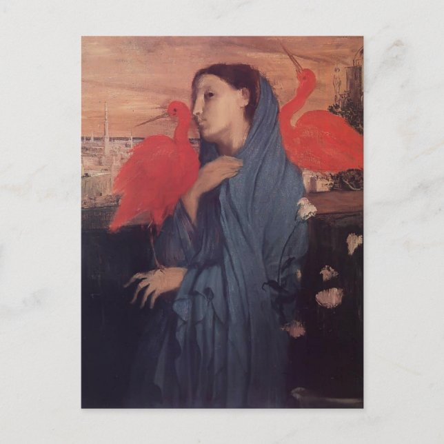 Cartão Postal Edgar Degas: Mulher em um terraço (Frente)