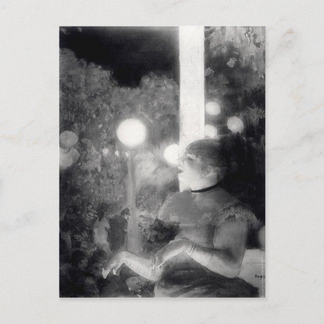 Cartão Postal Edgar Degas | O concerto Cafe (Frente)