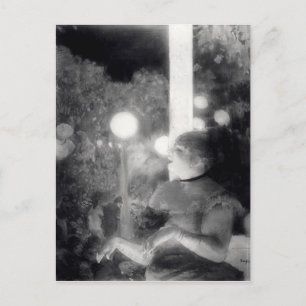 Cartão Postal Edgar Degas   O concerto Cafe