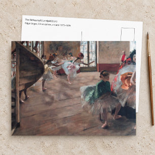 Cartão Postal Edgar Degas - O Ensaio