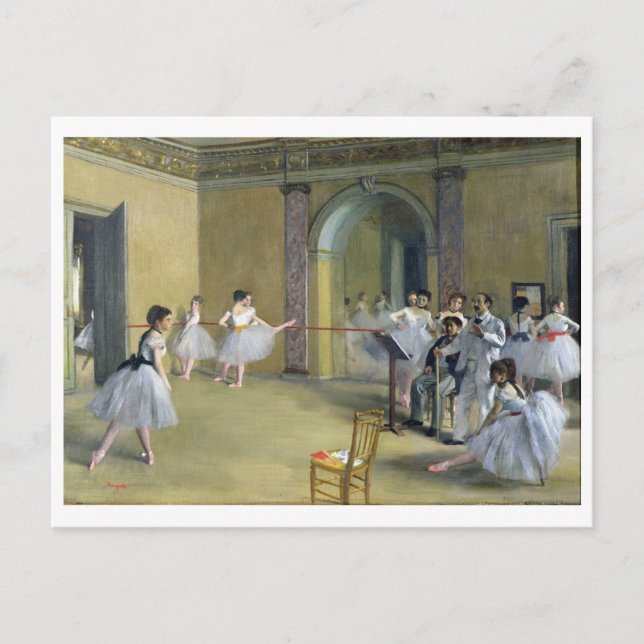 Cartão Postal Edgar Degas | o vestíbulo da dança na ópera (Frente)