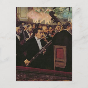 Cartão Postal Edgar Degas   Orquestra de Ópera, c.1870