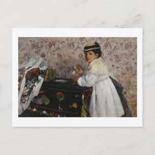 Cartão Postal Edgar Degas Retrato de � Valpin Mlle Hortense