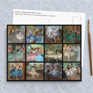 Cartão Postal Edgar Degas - Seleção de Obras-Primas de Bailarina