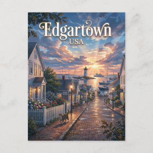 Cartão Postal Edgartown, Massachusetts, EUA EUA