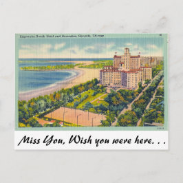 Cartão Postal Edgewater Beach, Chicago, Ill.