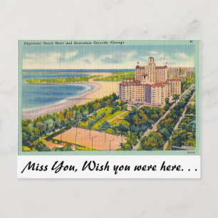 Cartão Postal Edgewater Beach, Chicago, Ill.
