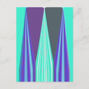 Cartão Postal Edgy Blue art